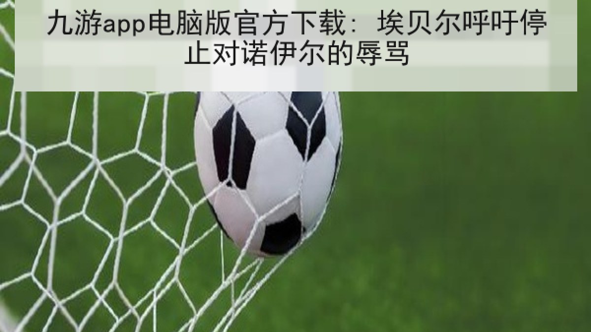 九游app电脑版官方下载: 埃贝尔呼吁停止对诺伊尔的辱骂
